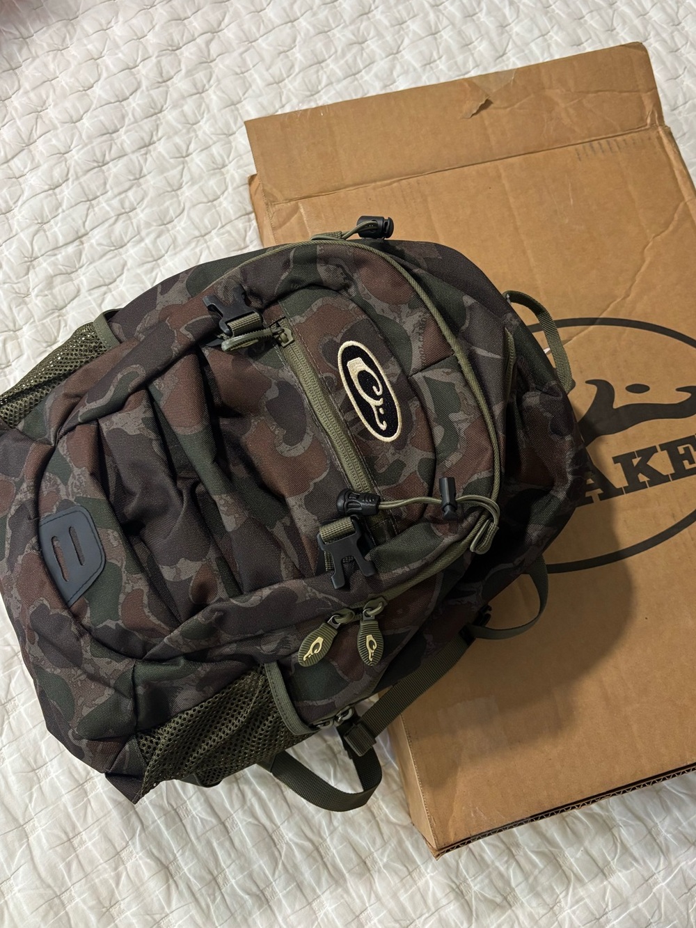 Drake Men's Camo Backpack - Brown & Green